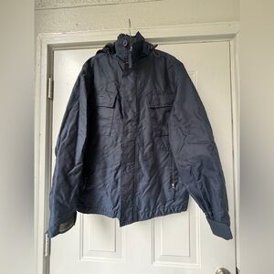 GAP Men’s Utility Dark Blue Military Field Jacket water resistant Size Medium